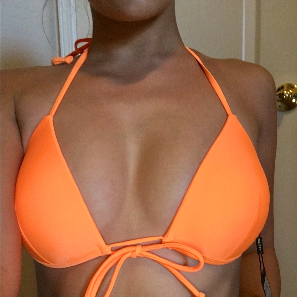 RELLECIGA neon orange seamless  bikini